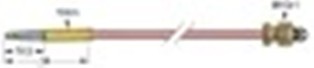 termocoppia m10x1 l 1200mm attacco ad innesto diametro 5,0mm