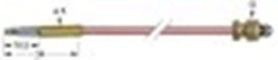termocoppia m10x1 l 1500mm attacco ad innesto diametro 5,0mm