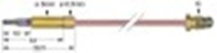 termocoppia m8x1 l 220mm attacco ad innesto diametro 6,0mm