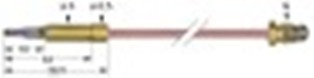 termocoppia m8x1 l 450mm attacco ad innesto diametro 6,0mm