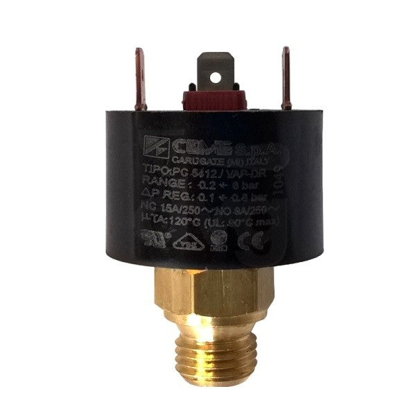PRESSOSTATO MINI 1,3 BAR 1/4"G DIFFERENZIALE TARABILE (MIN 0,2BAR/MAX 0,8BAR)