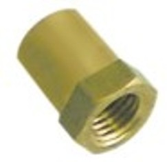 dado termocoppia filetto m8x1 h 15mm ch 11 ottone con. 1 pz