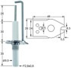 candela accensione lunghezza della flangia 48mm larghezza della flangia 1 29mm