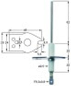 candela accensione lunghezza della flangia 48mm larghezza della flangia 1 29mm