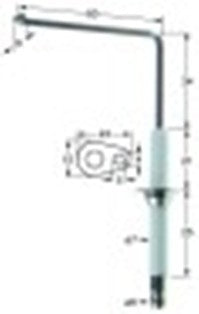 candela accensione lunghezza della flangia 23mm larghezza della flangia 15mm d1 diametro  7mm l1 34mm