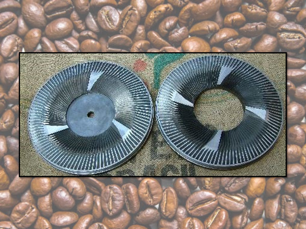 Coppia Macine diametro 100/14 per macina caffe MIM/8/9/300/400/450.VITTORIA
