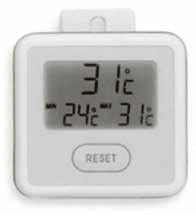 Termometro digitale con doppio display
che visualizza contemporaneamente
le temperatura interna ed esterne