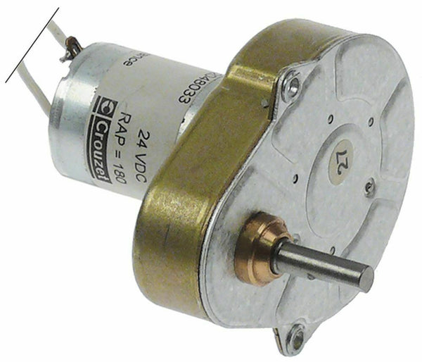 motoriduttore crouzet tipo 82048055 24v tensione dc 36rpm albero diametro  4x5mm l 65mm lar. 51mm