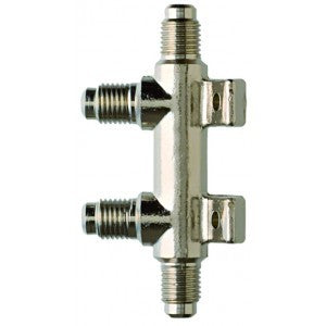 Collettore a 2 utenze 16bsf-G1/2" - ottone - raccorderia per spillatura birra