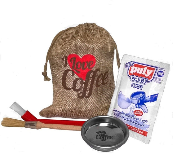 KIT "I LOVE COFFEE" Pratico kit per la pulizia veloce del gruppo erogatore della Vostra macchina