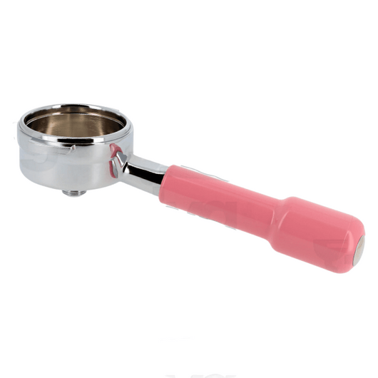 PORTAFILTRO MARZOCCO 3/8 M12 CON MANOPOLA CLASICA ROSA E TAPPO CROMATO