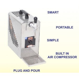 Cooler soprabanco 1 via per birra - compressore aria integrato - utilizzabile con sistema Keg