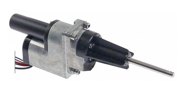 motoriduttore 6-24v tensione dc albero diametro  6mm l 200mm lar. 60mm h 38mm Carimali