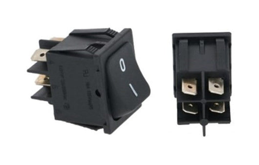 INTERRUTTORE BIPOLARE NERO 10A 250V 16(4)A 250V - max temperatura 120°C