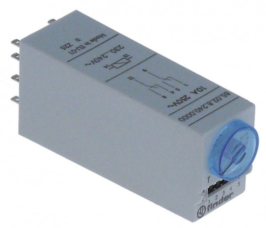 rele temporizzatore fiber 85.02.8.240 campo tempo 0,05s - 100h 230-240vac 10a