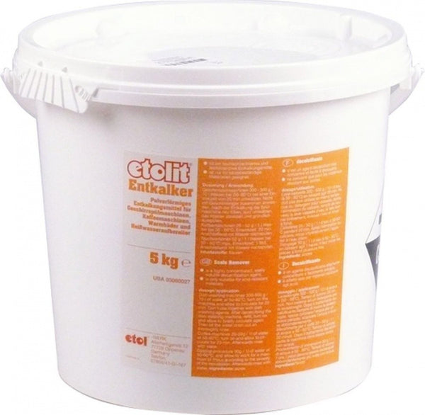 anticalcare etolit in polvere contenuto 5kg per macchina da caffè, lavastoviglie, boiler ecc.
