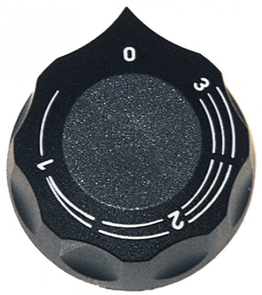 manopola regolatore di energia 1-3 diametro  60mm alb. diametro  6x4,6mm parte piana superiore nero Adatto: Angelo-Po