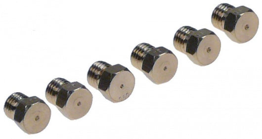 set di ugelli gas gas liquido CUC.4+TC INDESIT indice 1x 50, 2x 64, 2x 86, 1x 91 M6x0,75  Adatto: Indesit