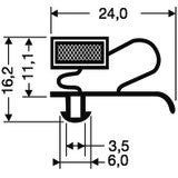 Guarnizione magnetica ad incastroper armadi