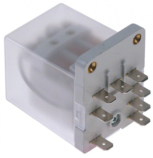 rele di potenza italiana rele 230vac 16a 3no attacco faston maschio 6,3mm fissaggio a vite