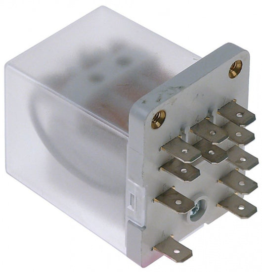 rele di potenza italiana rele 230vac 16a 3co attacco faston maschio 6,3mm fissaggio a vite