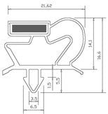 Guarnizione magnetica ad incastro perarmadi RS24 Zanussi Electrolux 085719 Whirlpool