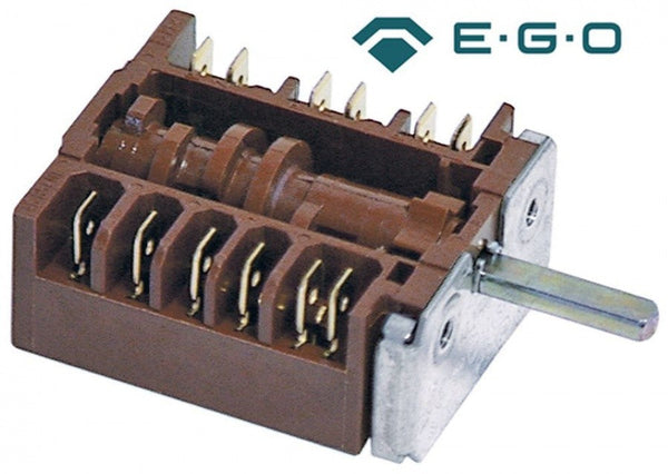COMMUTATORE 0-6 POSIZIONI  portata contatti 16A 250V - max 150°C