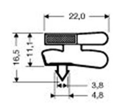 Guarnizione magnetica ad incastro per BEV PR40  Magnetic snap-in gasket for BEV PR40