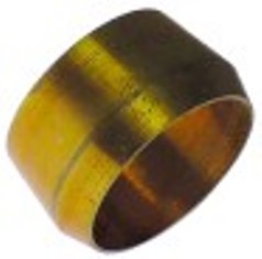 anello bicono per tubo diametro  16mm l 10,5mm ottone con. 1 pz