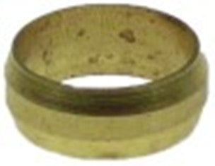 anello bicono l 6,5mm ottone con. 1 pz int. diametro  14,3mm diametro  est. 16,5mm