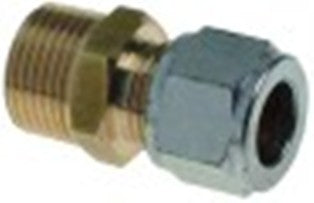 adattatore filetto 3/8" m - m14x1,25 f ottone int. diametro  8/10mm