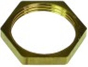 dado filetto m17x1 h 3mm ch 19 ottone con. 1 pz