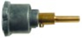 cappuccio per rubinetti del gas alb. diametro  6x4,6mm alb. l 35/21mm parte piana sopra/sotto