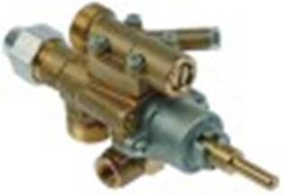rubinetto del gas pel tipo 22s/o entrata gas m20x1,5 (tubo diametro  12mm) by-pass diametro  0mm
