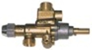 rubinetto del gas pel tipo 22s/v entrata gas m20x1,5 (tubo diametro  12mm) by-pass diametro  0,35mm