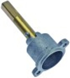 cappuccio per rubinetti del gas alb. diametro  8x8mm alb. l 46/21mm parte piana diagonale