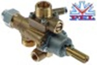 rubinetto del gas pel tipo 22s/v entrata gas m20x1,5 (tubo diametro  12mm) by-pass diametro  0mm