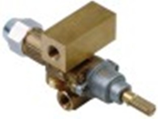 rubinetto del gas pel tipo 21s entrata gas m16x1,5 (tubo diametro  10mm) by-pass diametro  0mm