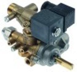 rubinetto del gas pel tipo 35s entrata gas m20x1,5 (tubo diametro  12mm) by-pass diametro  0mm