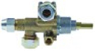 rubinetto del gas pel tipo 22s/o entrata gas m20x1,5 (tubo diametro  7/16") by-pass diametro  0mm