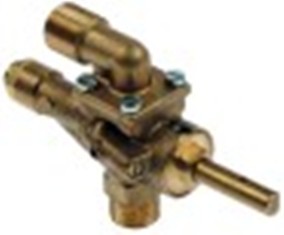 valvola per gas gai tipo g1 con accensione pilota entrata gas 1/2" (tubo diametro  10mm) by-pass diametro  0mm