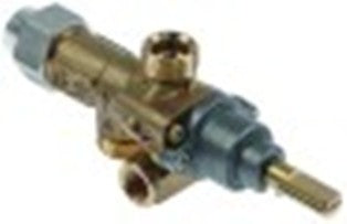rubinetto del gas pel tipo 21s entrata gas m16x1,5 (tubo diametro  10mm) by-pass diametro  1mm