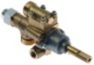 rubinetto del gas pel tipo 22s/o entrata gas m20x1,5 (tubo diametro  12mm) by-pass diametro  0,5mm