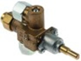 rubinetto del gas copreci tipo cal-3200 entrata gas m20x1,5 (tubo diametro  12mm) by-pass diametro  0,5mm