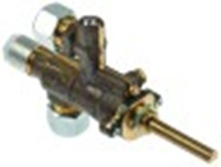 rubinetto del gas copreci tipo cal-3200 entrata gas m18x1,5 (tubo diametro  12mm) by-pass diametro  0mm