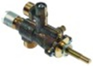 rubinetto del gas copreci tipo cal-3200 entrata gas m18x1,5 (tubo diametro  12mm) by-pass diametro  0mm