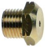 ugello del gas filetto 1/4" ch 17 foro diametro  2,7mm l 16mm