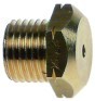 ugello del gas filetto 1/4" ch 17 foro diametro  3,2mm l 16mm