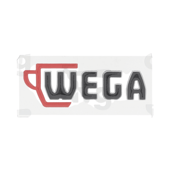 ETICHETTA ADESIVA "WEGA" NERA-ROSSA 85X30MM