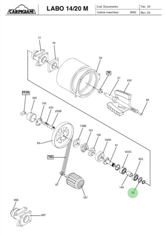 ANELLO - CARPIGIANI  LABO 14/20 M